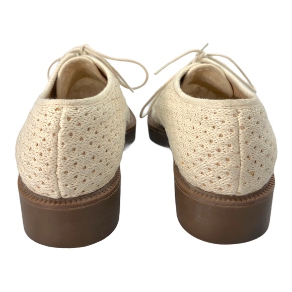 Ivory Knit Stephane Kelian Paris Knit Oxfords Sz 8 - Picture 4 of 12